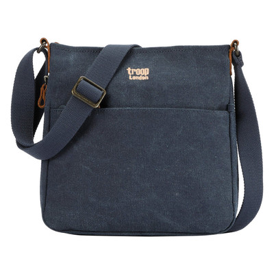 Classic Small Zip Top Shoulder Bag - Denim