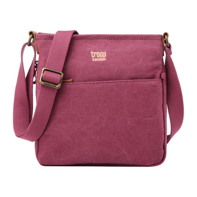 Classic Small Zip Top Shoulder Bag - Burgundy
