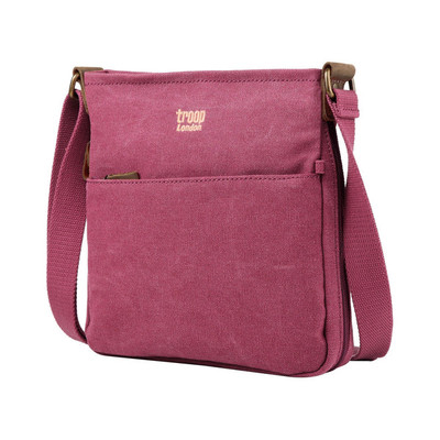 Classic Small Zip Top Shoulder Bag - Burgundy