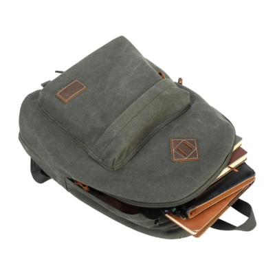 Civic Canvas Back Pack - Green