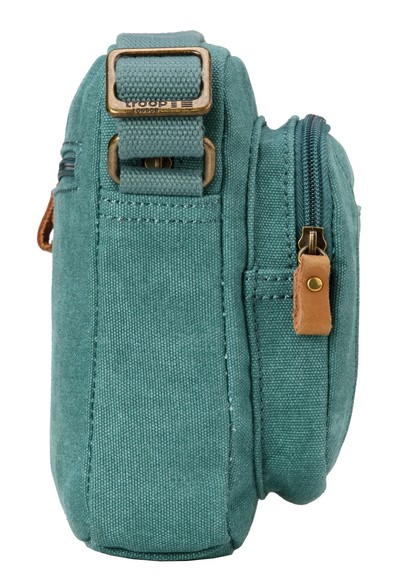 Classic Zip Top Small Satchel - Turquoise