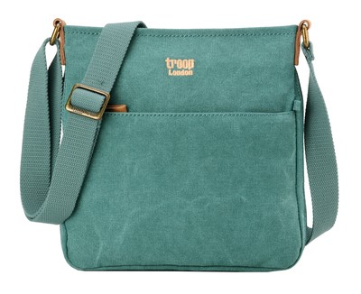 Classic Small Zip Top Shoulder Bag - Turquoise