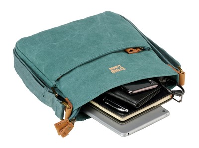 Classic Small Zip Top Shoulder Bag - Turquoise