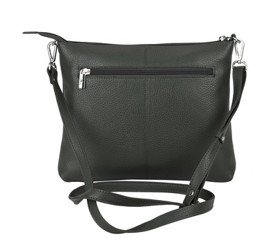 Emma Leather Sling Bag - Forest Green