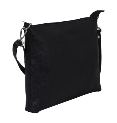 Emma Leather Sling Bag - Black