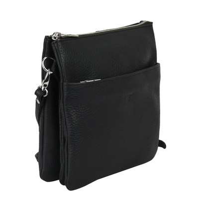 Eva Small Square Leather Sling - Rambler Black