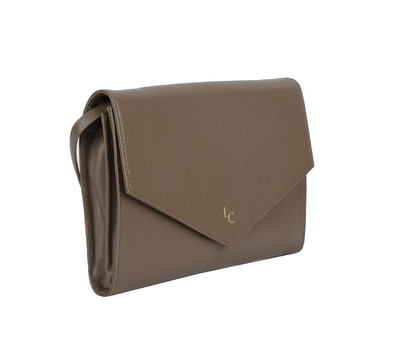 Afton Envelope Clutch - Taupe