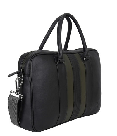 Spar Document Bag - Black/Green