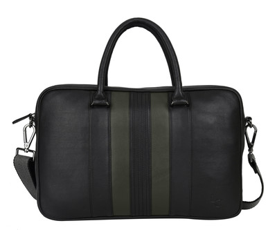 Spar Document Bag - Black/Green