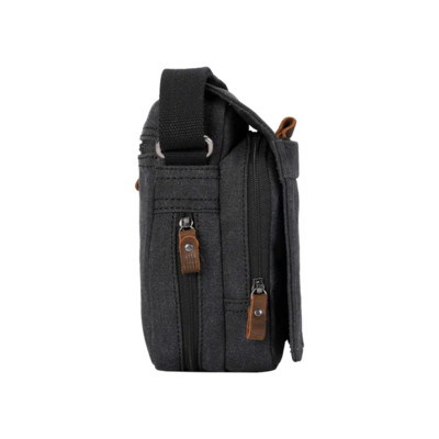 Classic Small Flap Front Body Bag - Black Wash