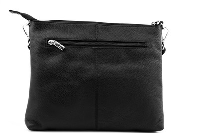 Emma Leather Sling Bag - Black
