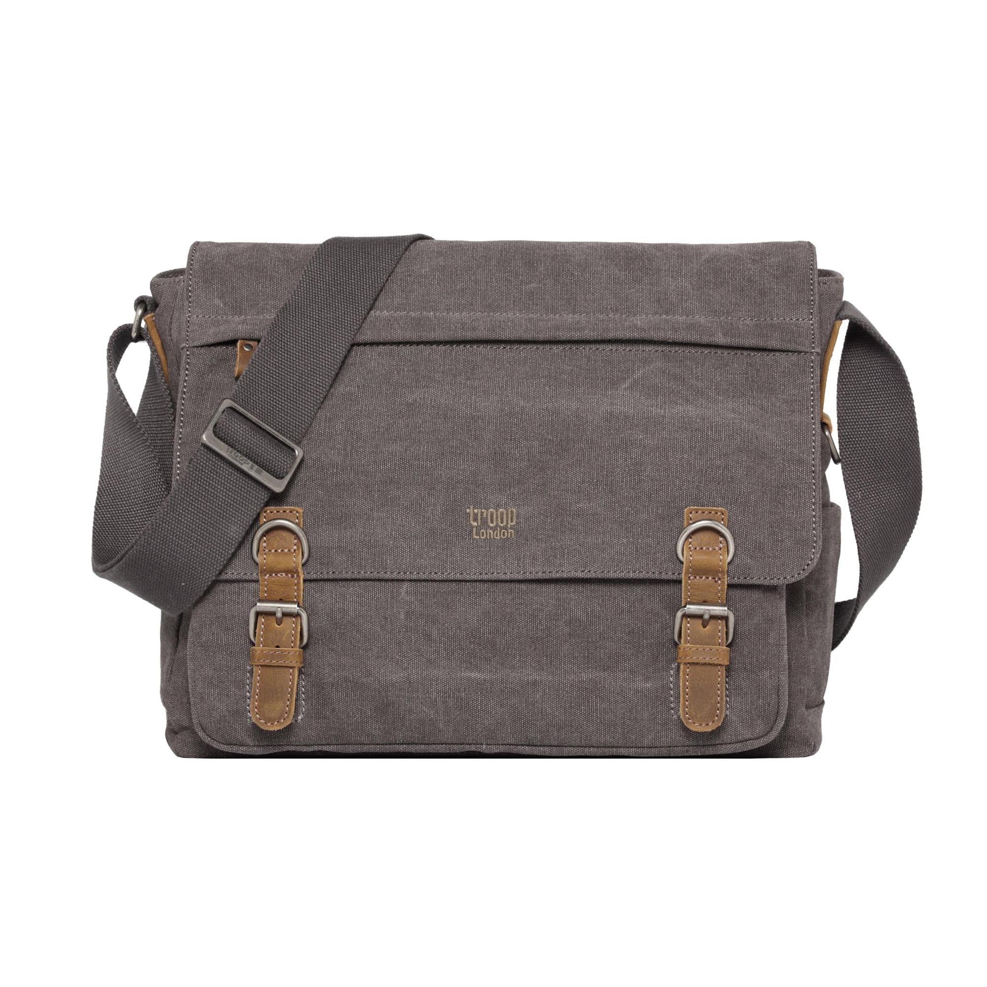 Classic 207 Laptop Messenger Bag - Charcoal