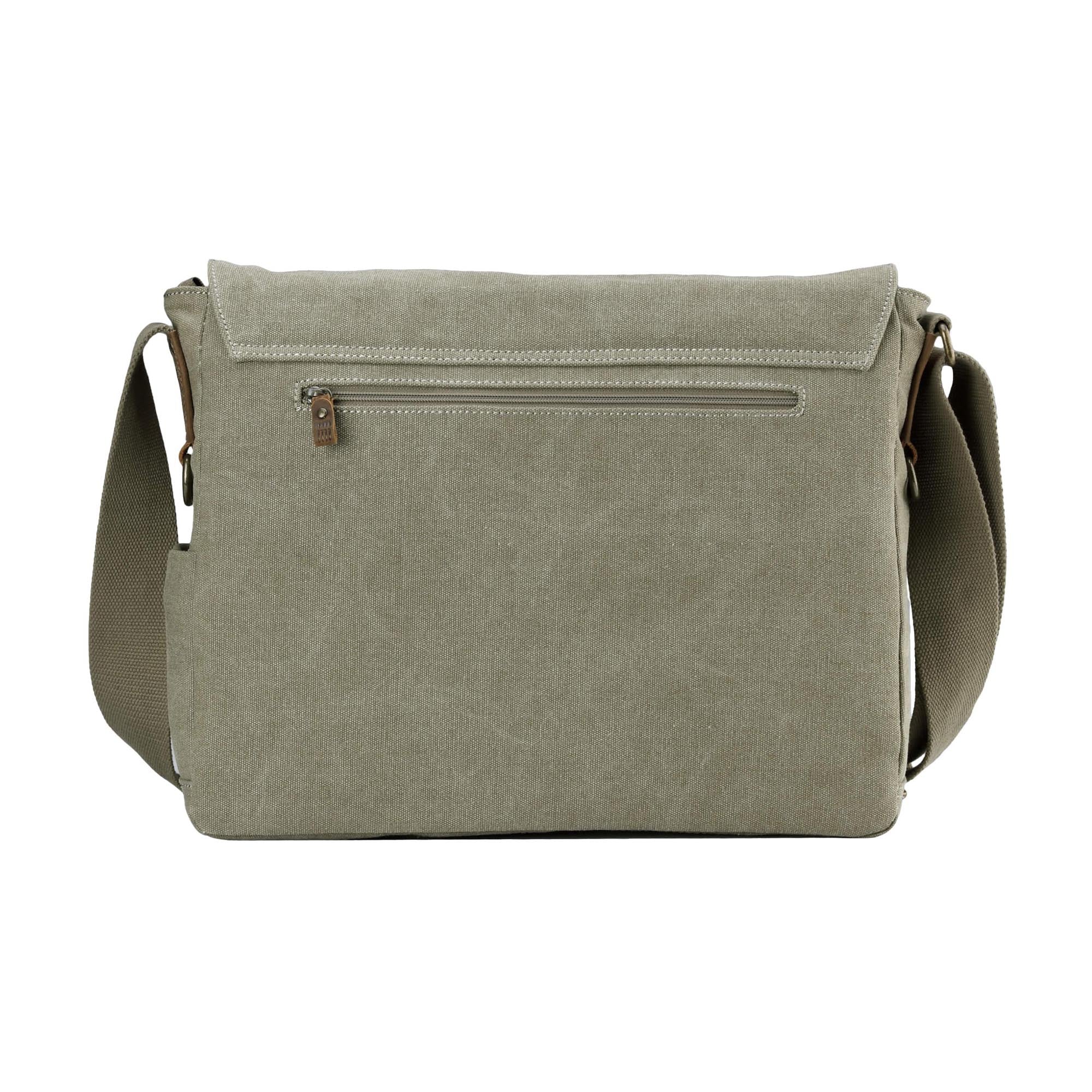 Classic 207 Laptop Messenger Bag - Khaki