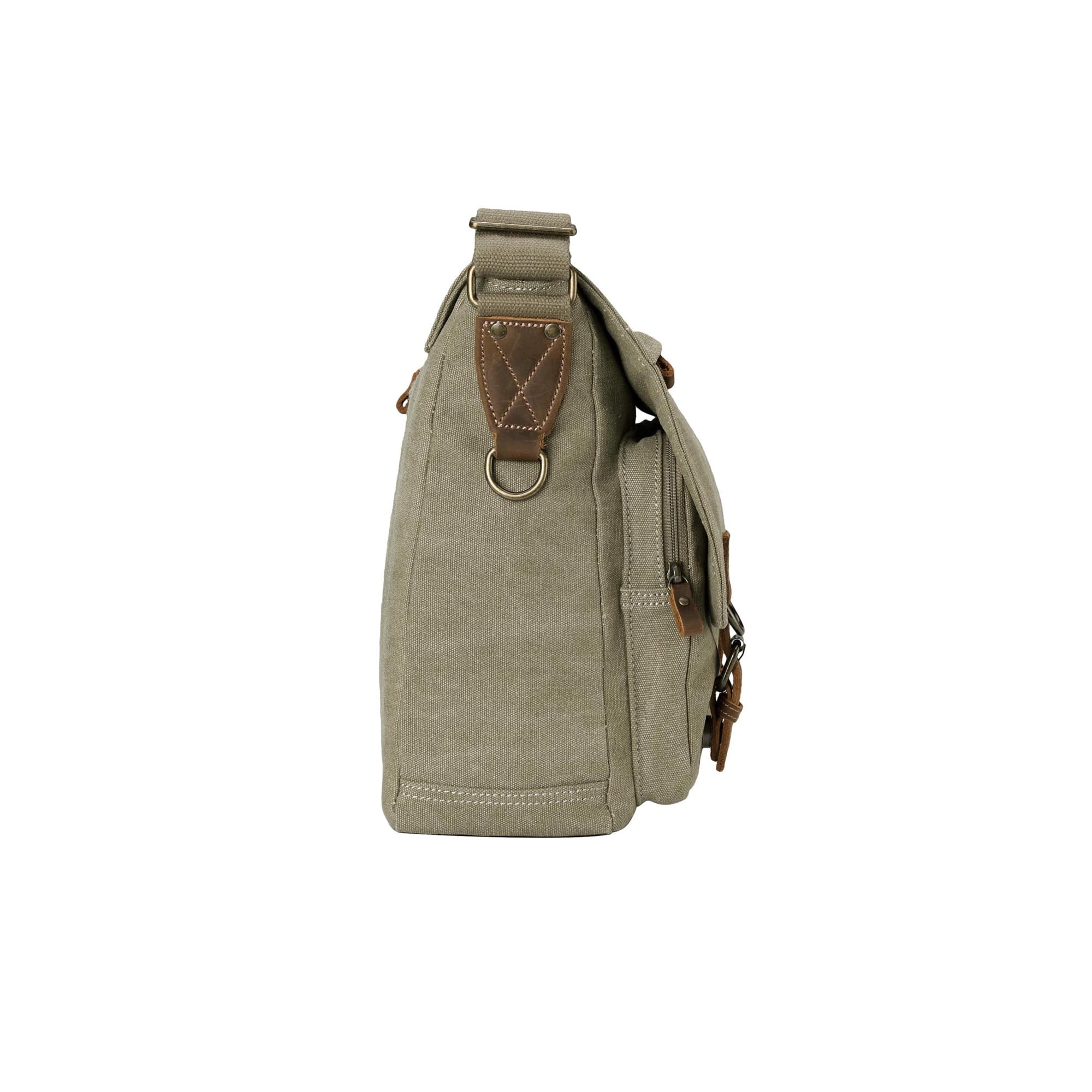 Classic 207 Laptop Messenger Bag - Khaki