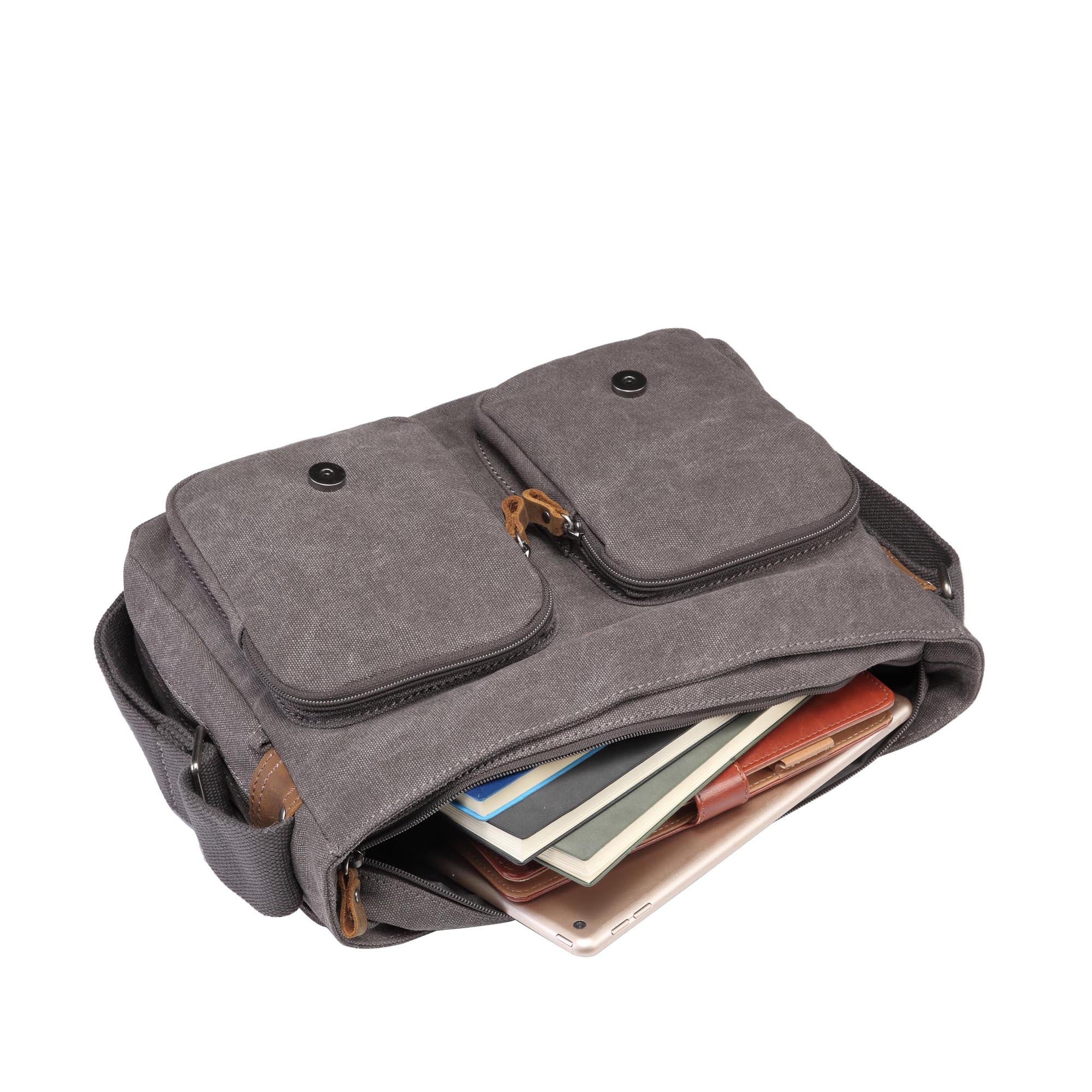Classic 210 Satchel Bag - Charcoal