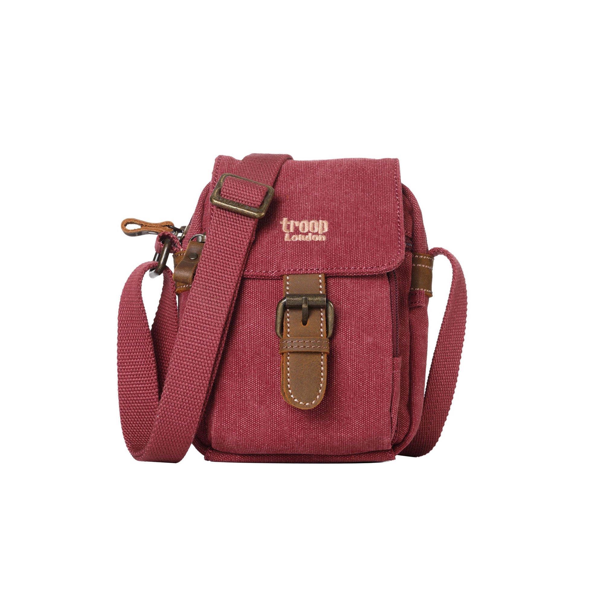 Classic 213 Small Flap Front Cross Body Bag - Burgundy