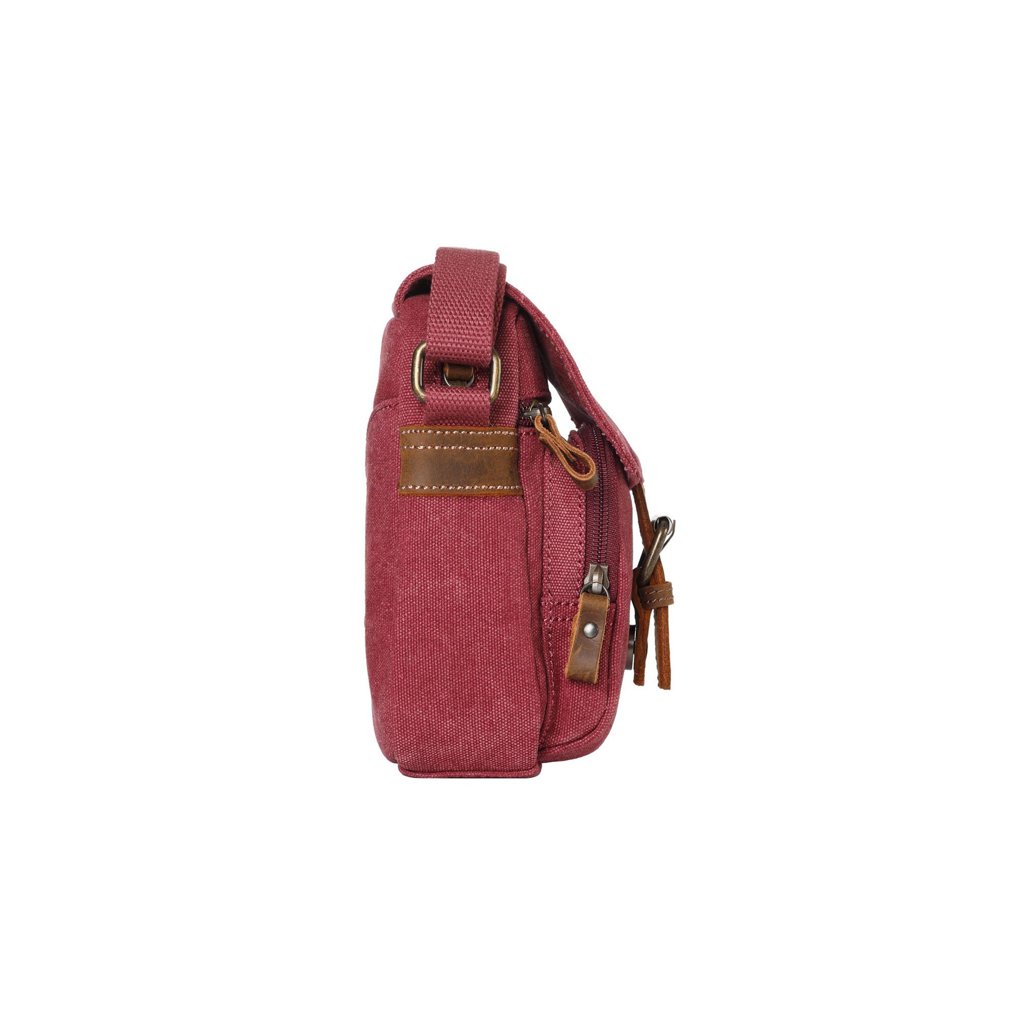 Classic 213 Small Flap Front Cross Body Bag - Burgundy