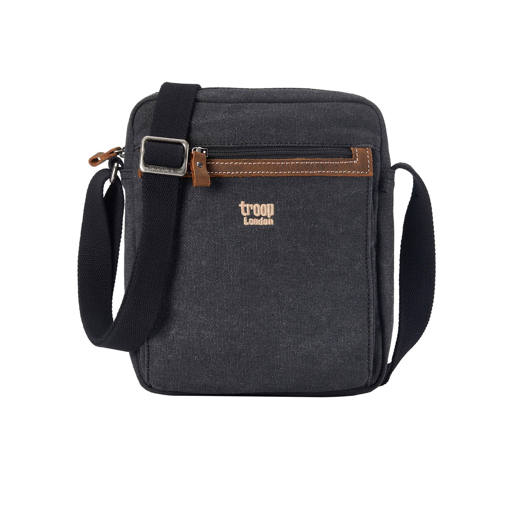 Classic Zip Top Body Bag - Charcoal Canvas Backpack – Premium