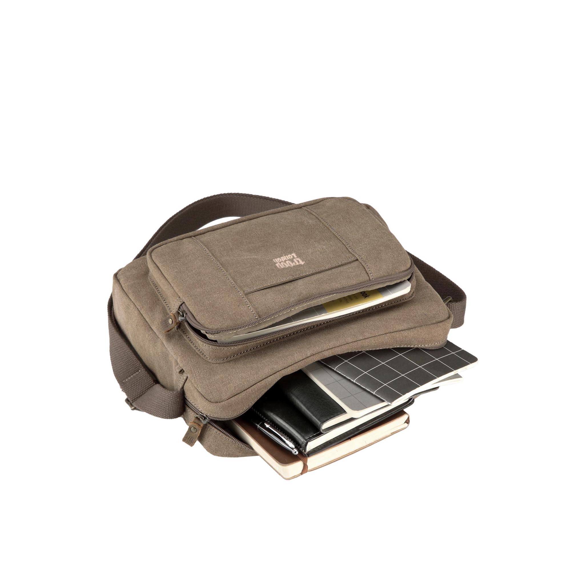 Classic 234 Zip Top Satchel - Brown