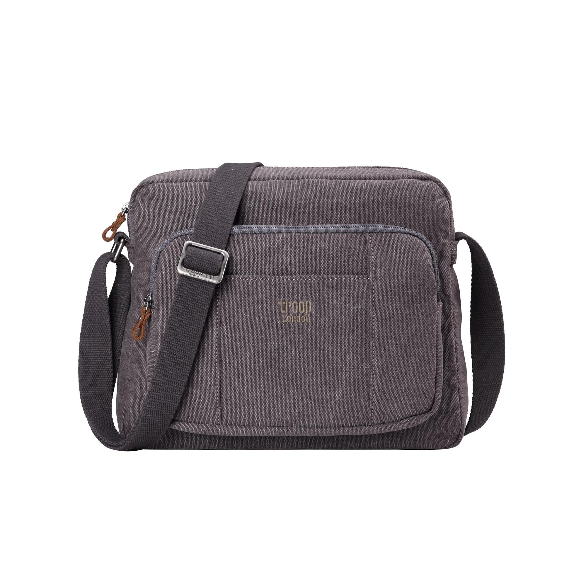 Classic 234 Zip Top Satchel - Charcoal