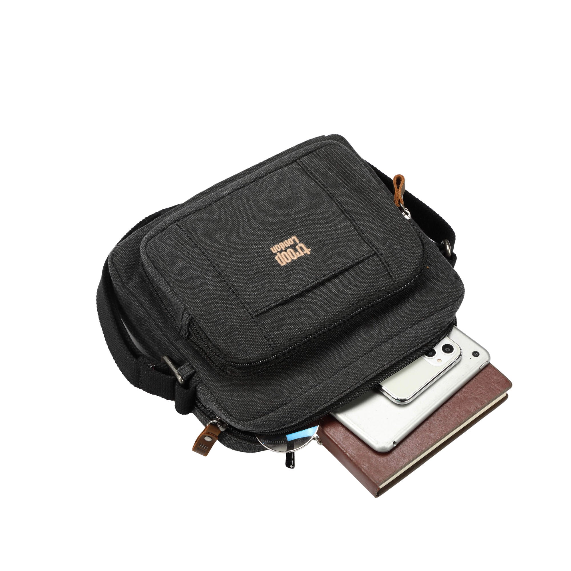 Classic 235 Zip Top Small Satchel - Black Wash