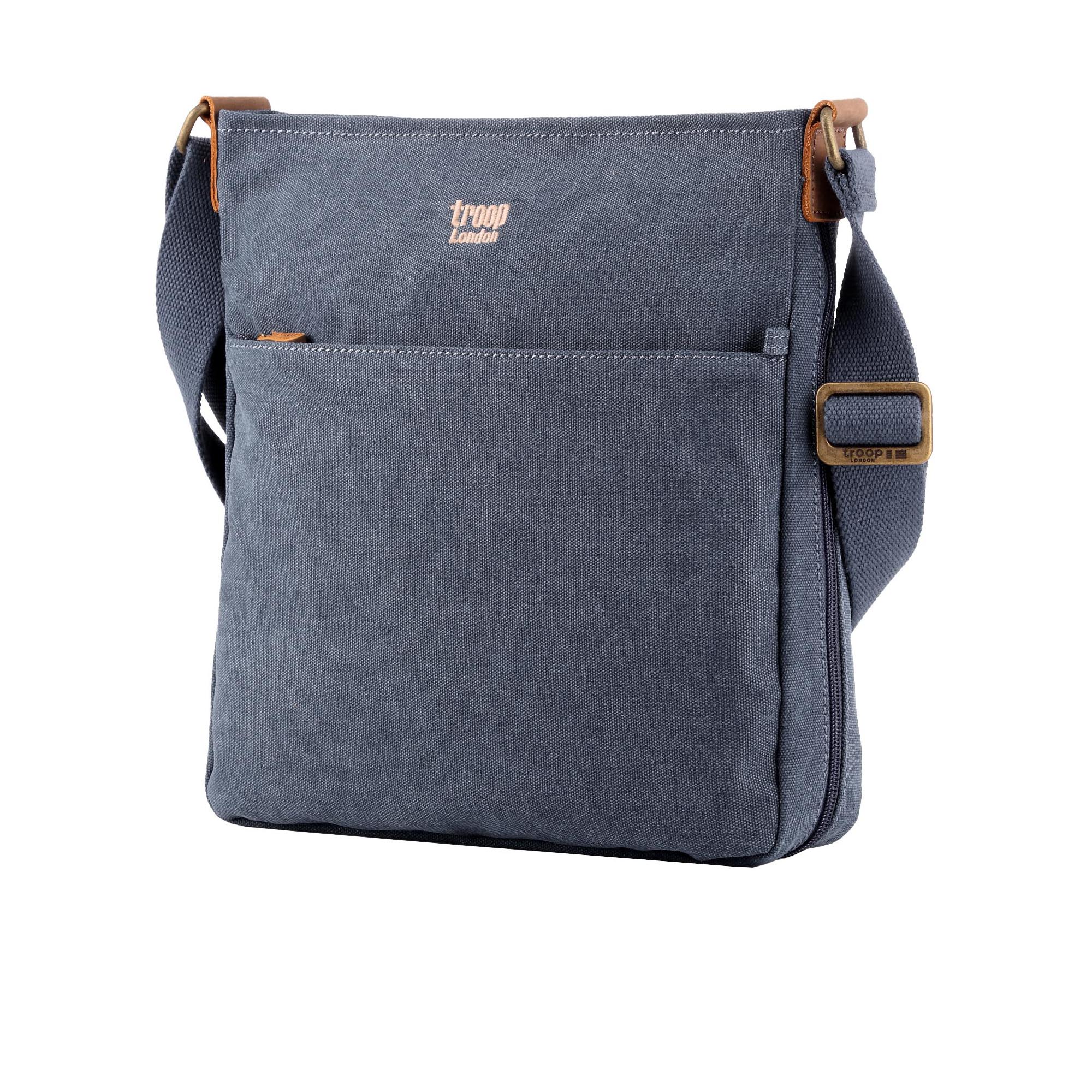 Classic 236 Zip Top Shoulder Bag - Blue