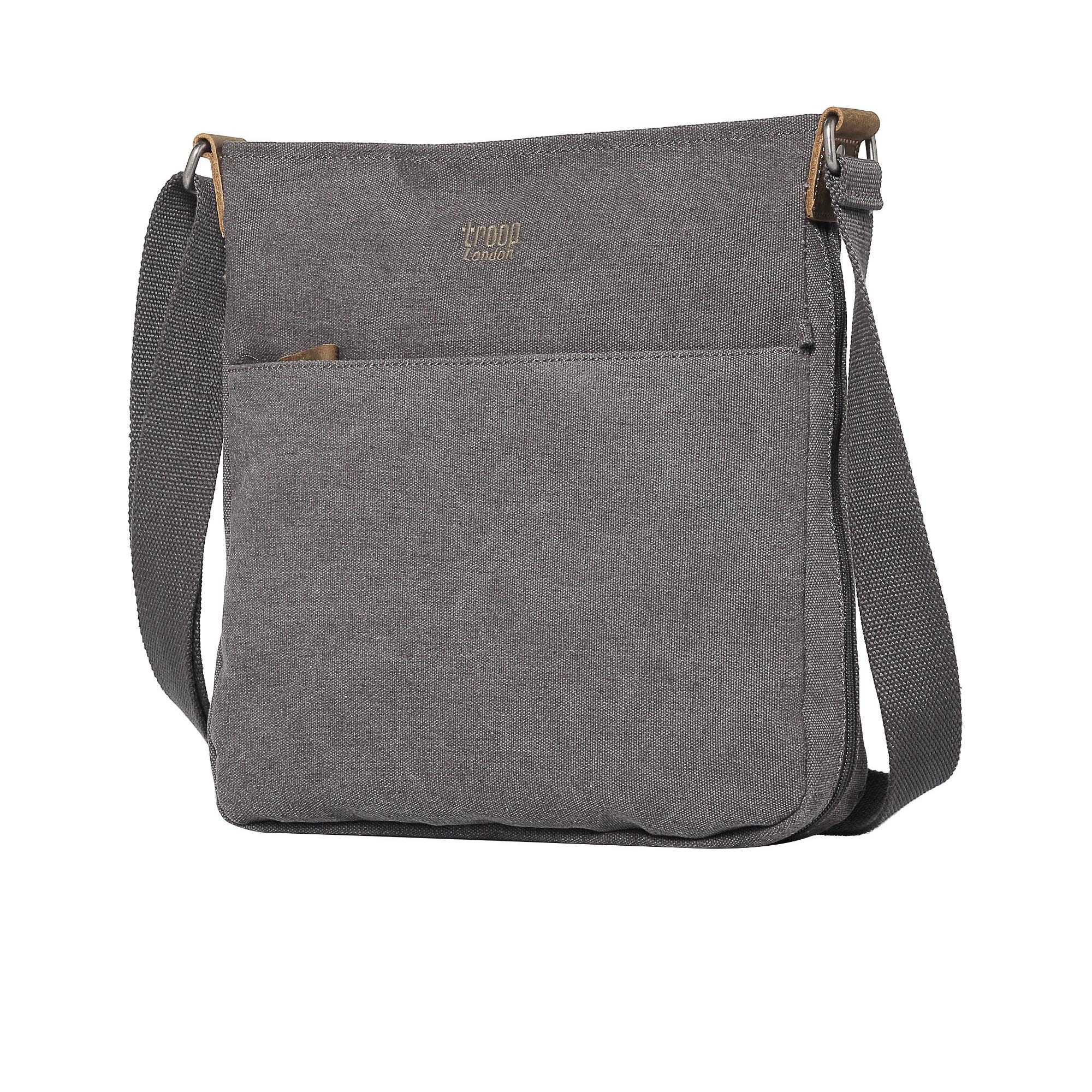 Classic 236 Zip Top Shoulder Bag - Charcoal