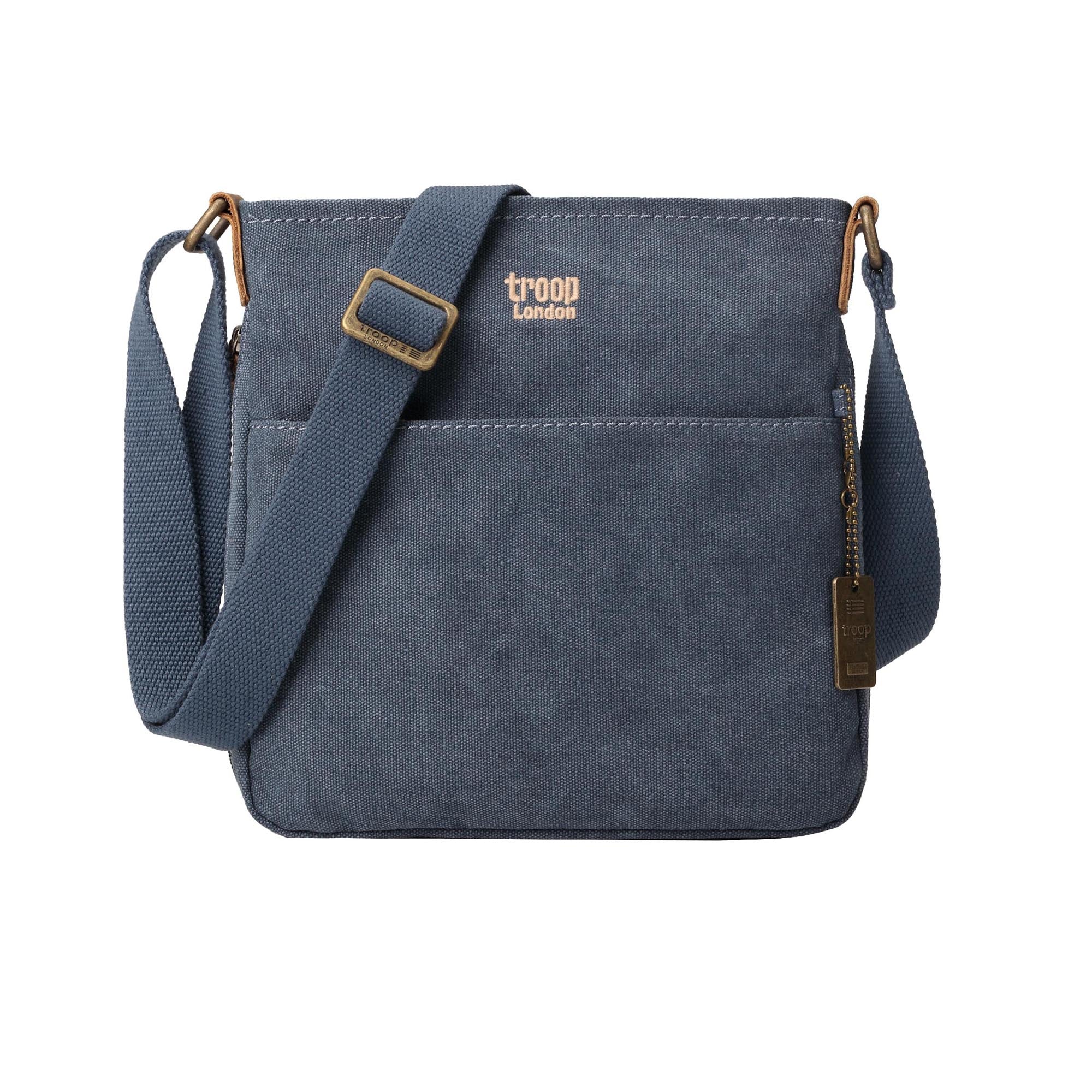 Classic 237 Small Zip Top Shoulder Bag - Blue