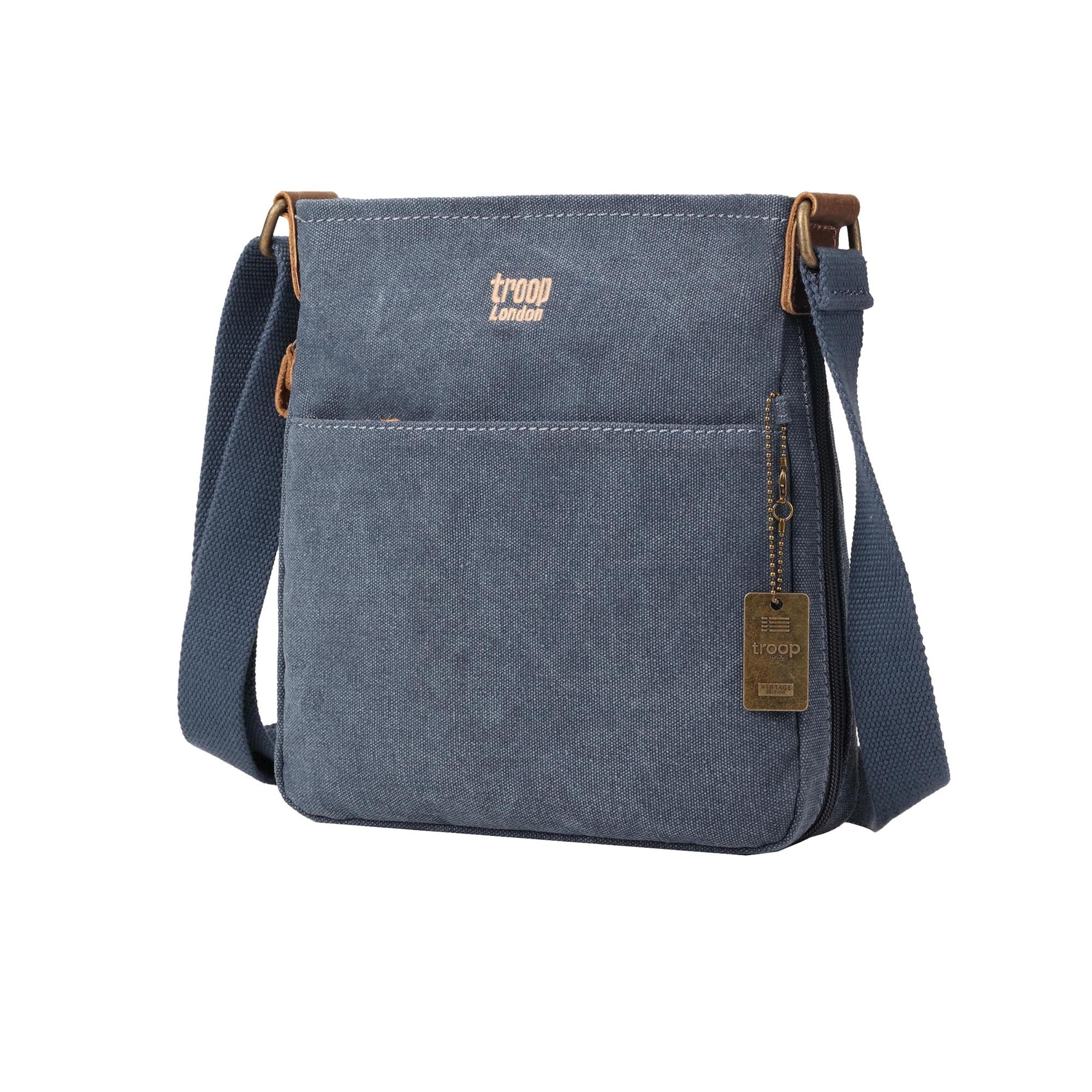Classic 237 Small Zip Top Shoulder Bag - Blue