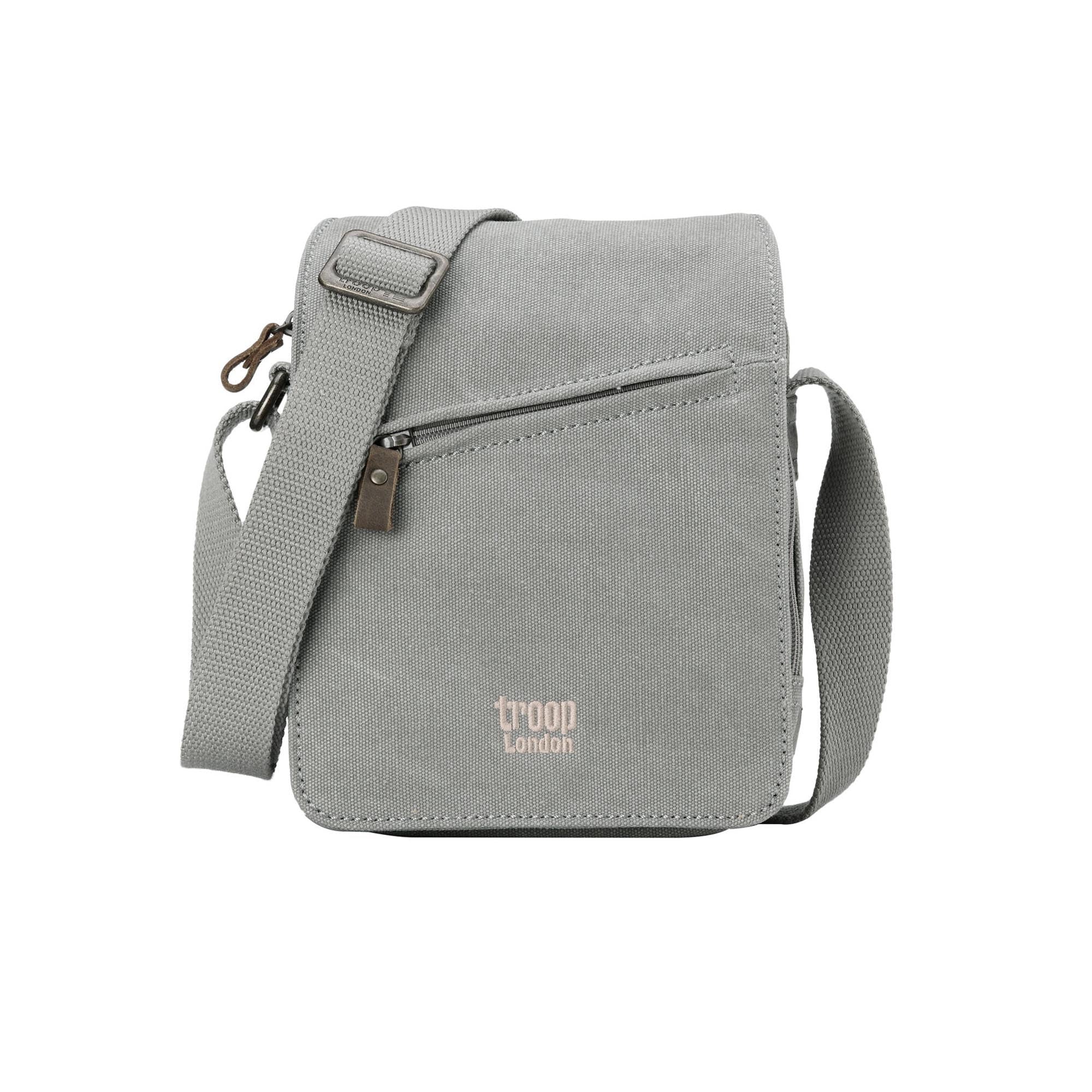 Classic 239 Small Zip Front Cross Body Bag - Ash Grey