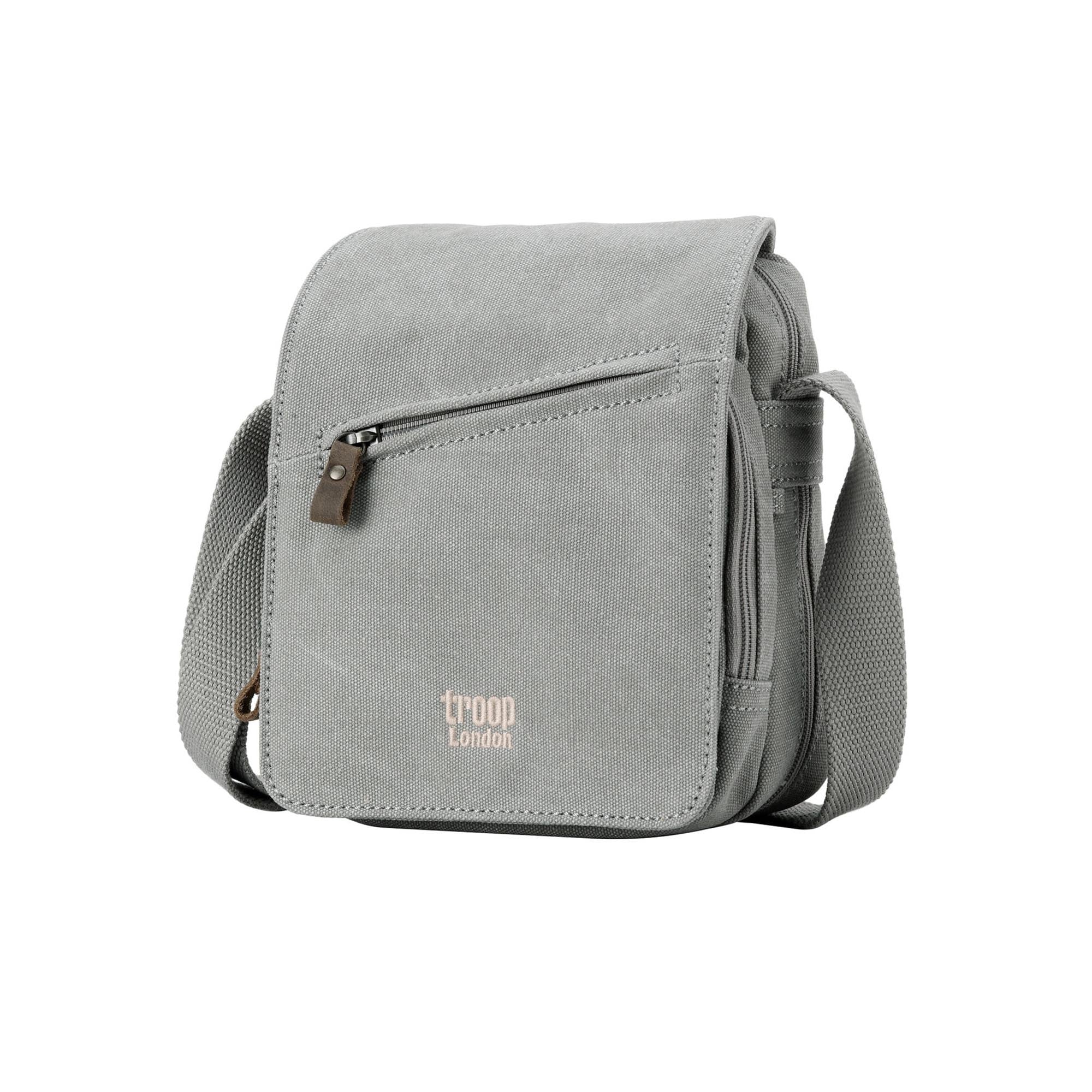 Classic 239 Small Zip Front Cross Body Bag - Ash Grey