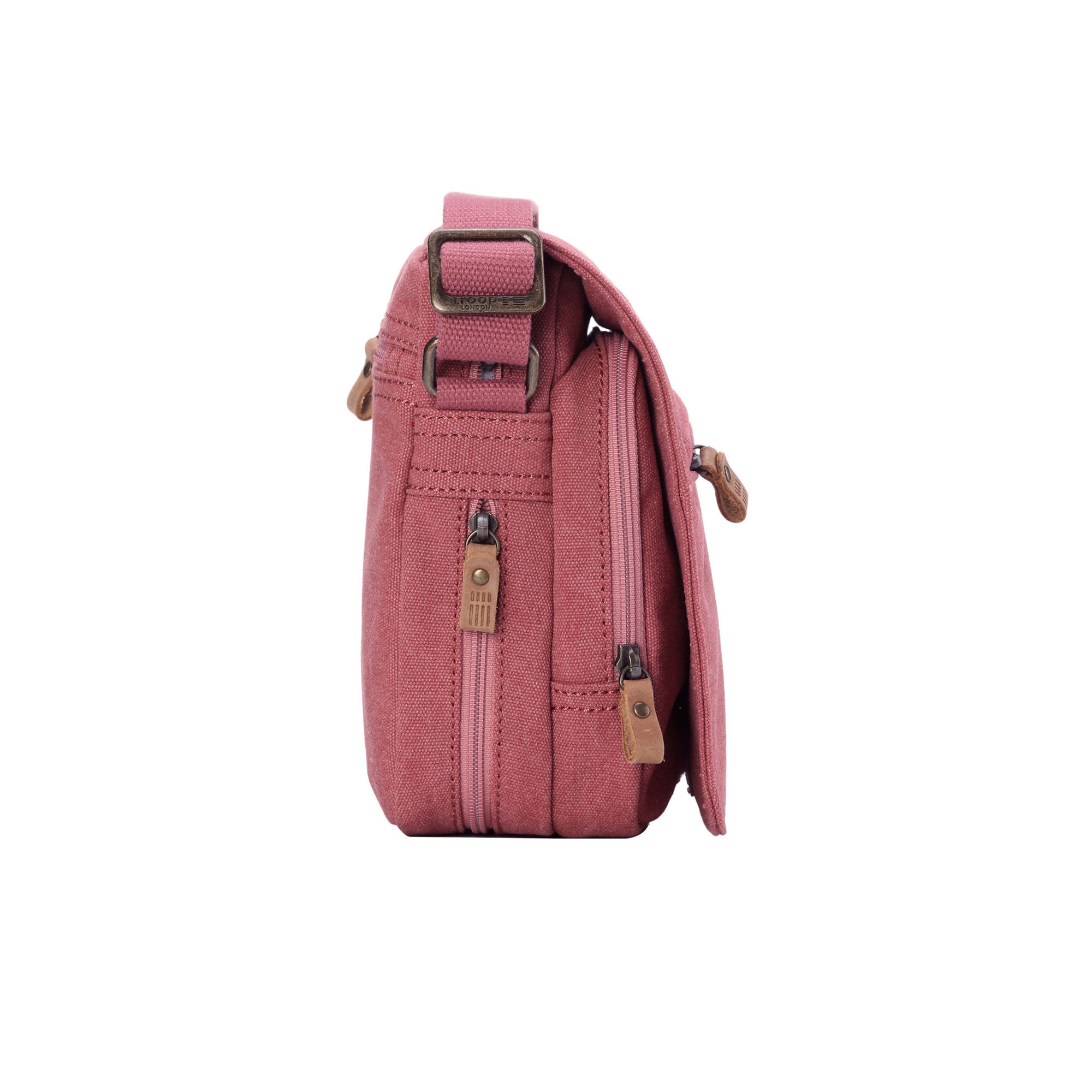 Classic 239 Small Zip Front Cross Body Bag - Pink