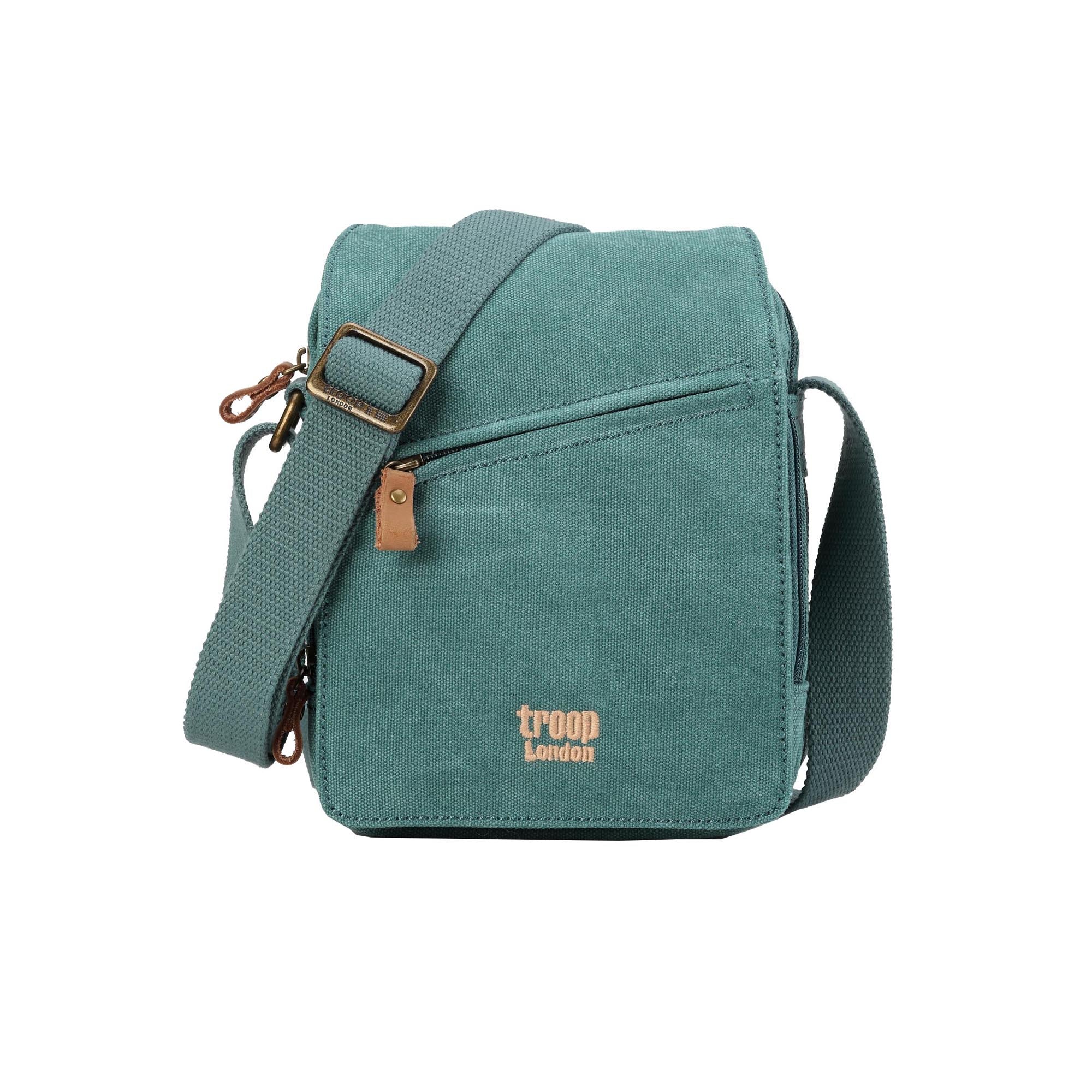 Classic 239 Small Zip Front Cross Body Bag - Turquoise