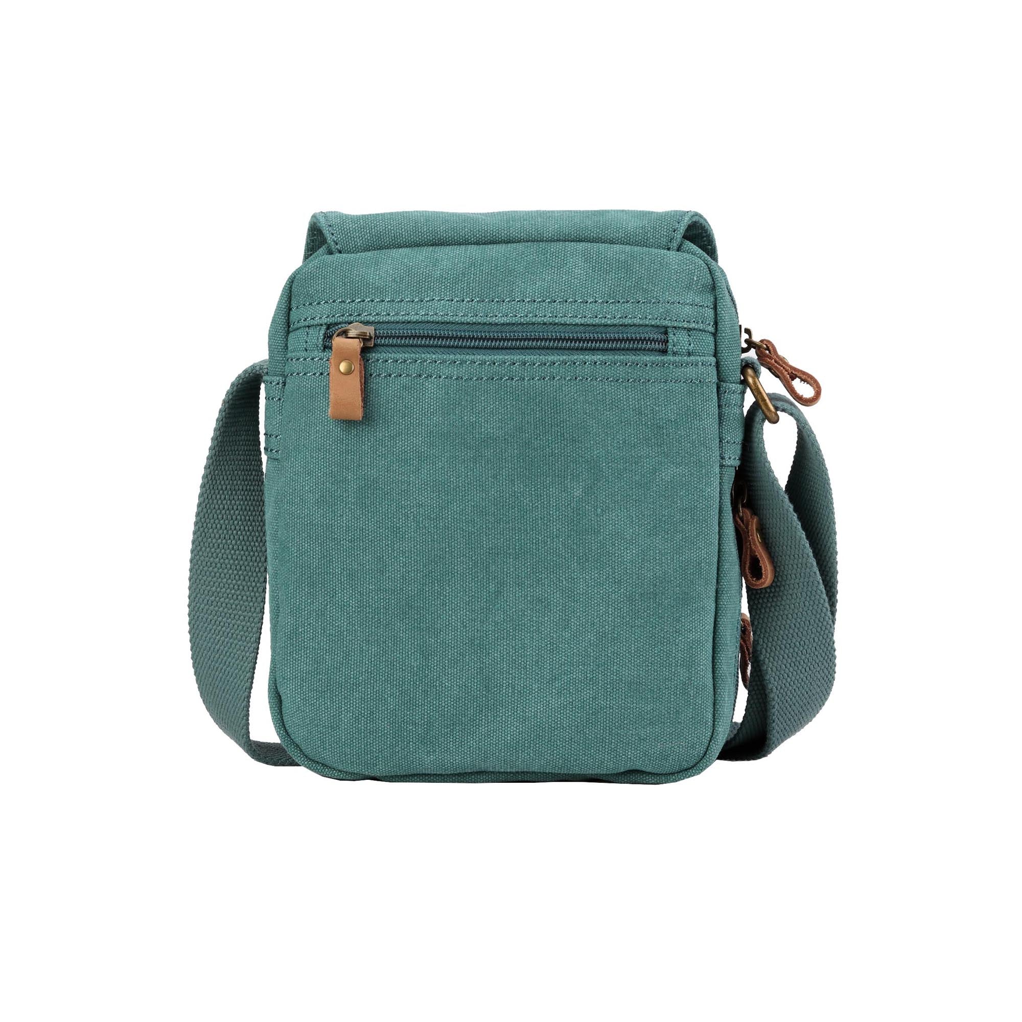 Classic 239 Small Zip Front Cross Body Bag - Turquoise