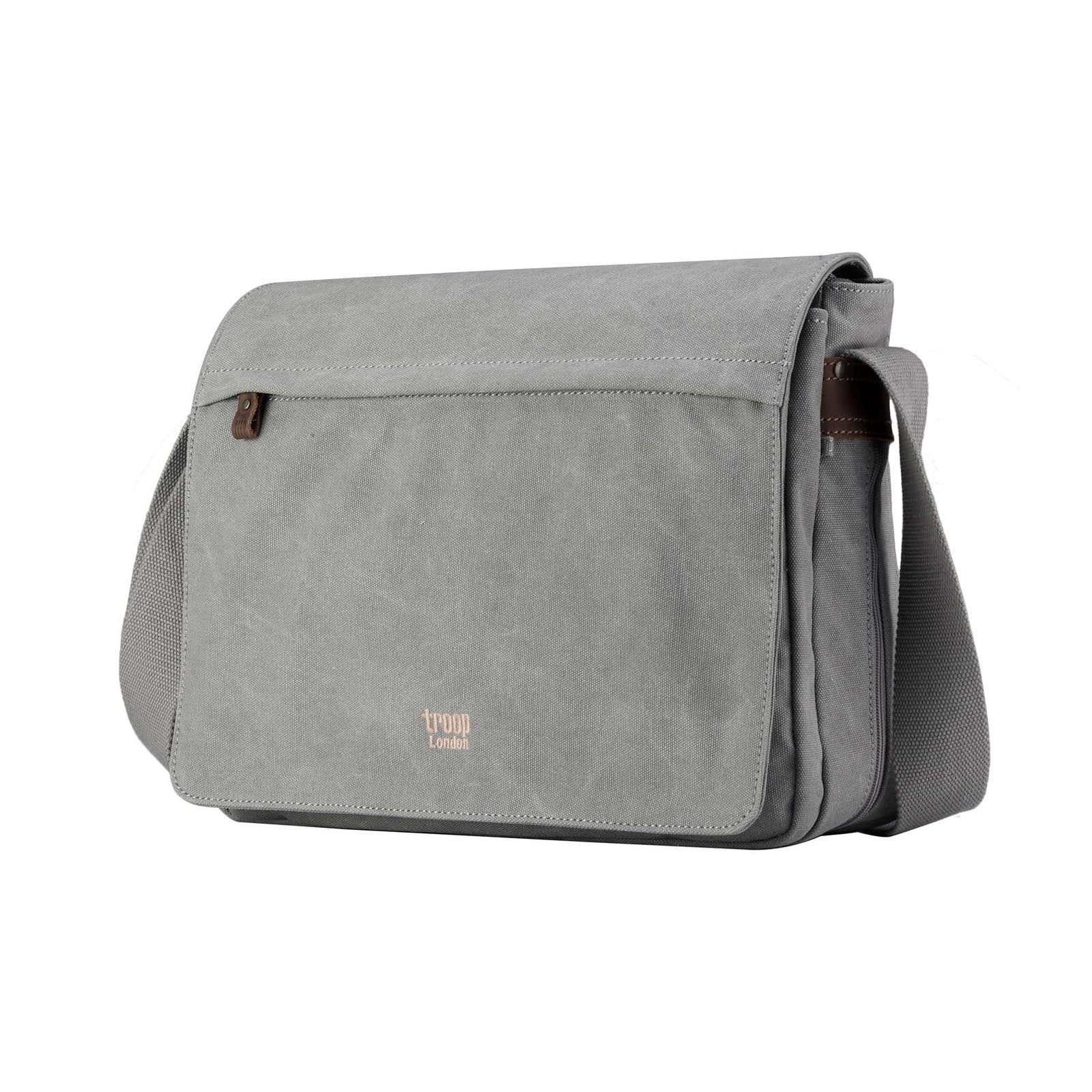 Classic 240 Flap Front Messenger Bag - Ash Grey