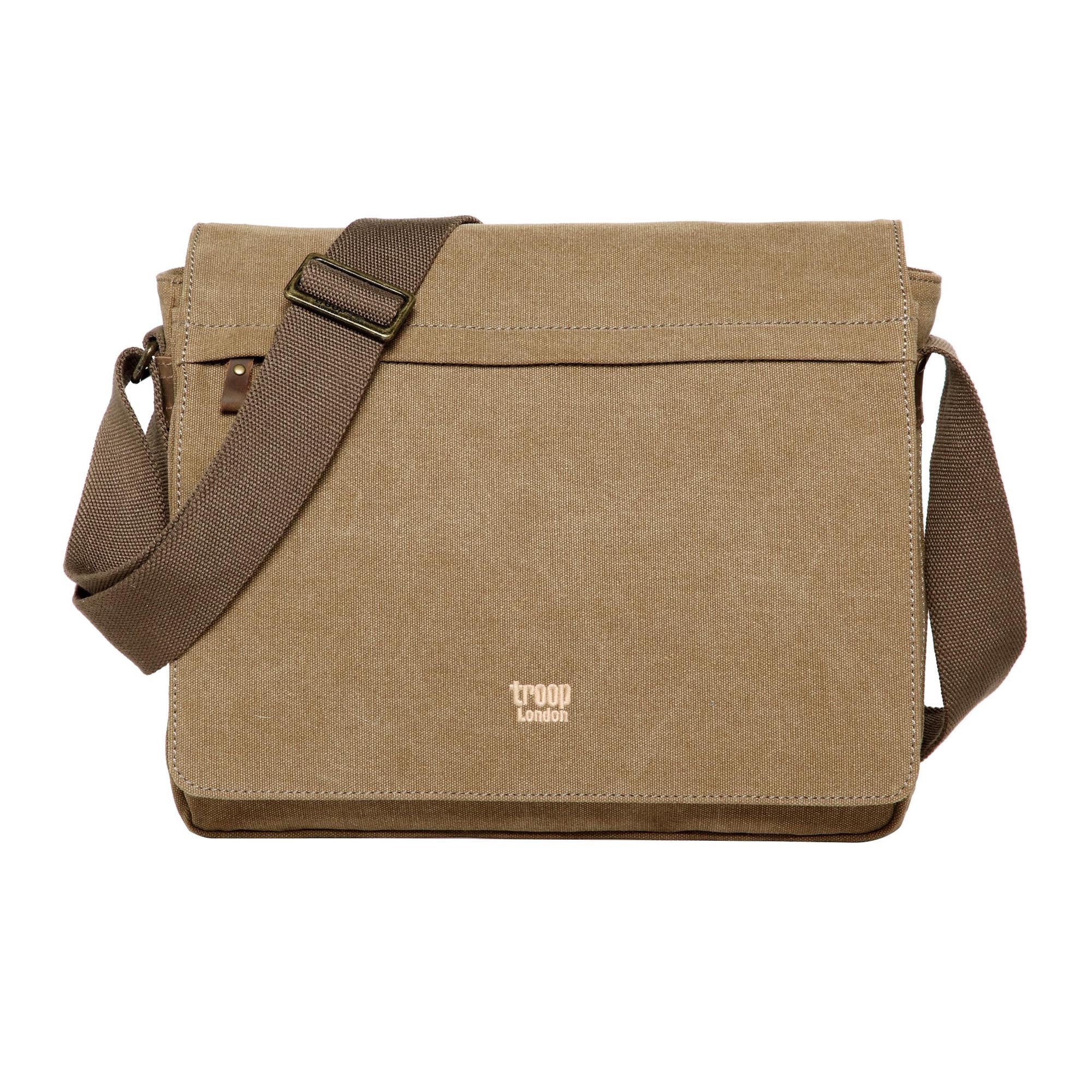 Classic 240 Flap Front Messenger Bag - Brown