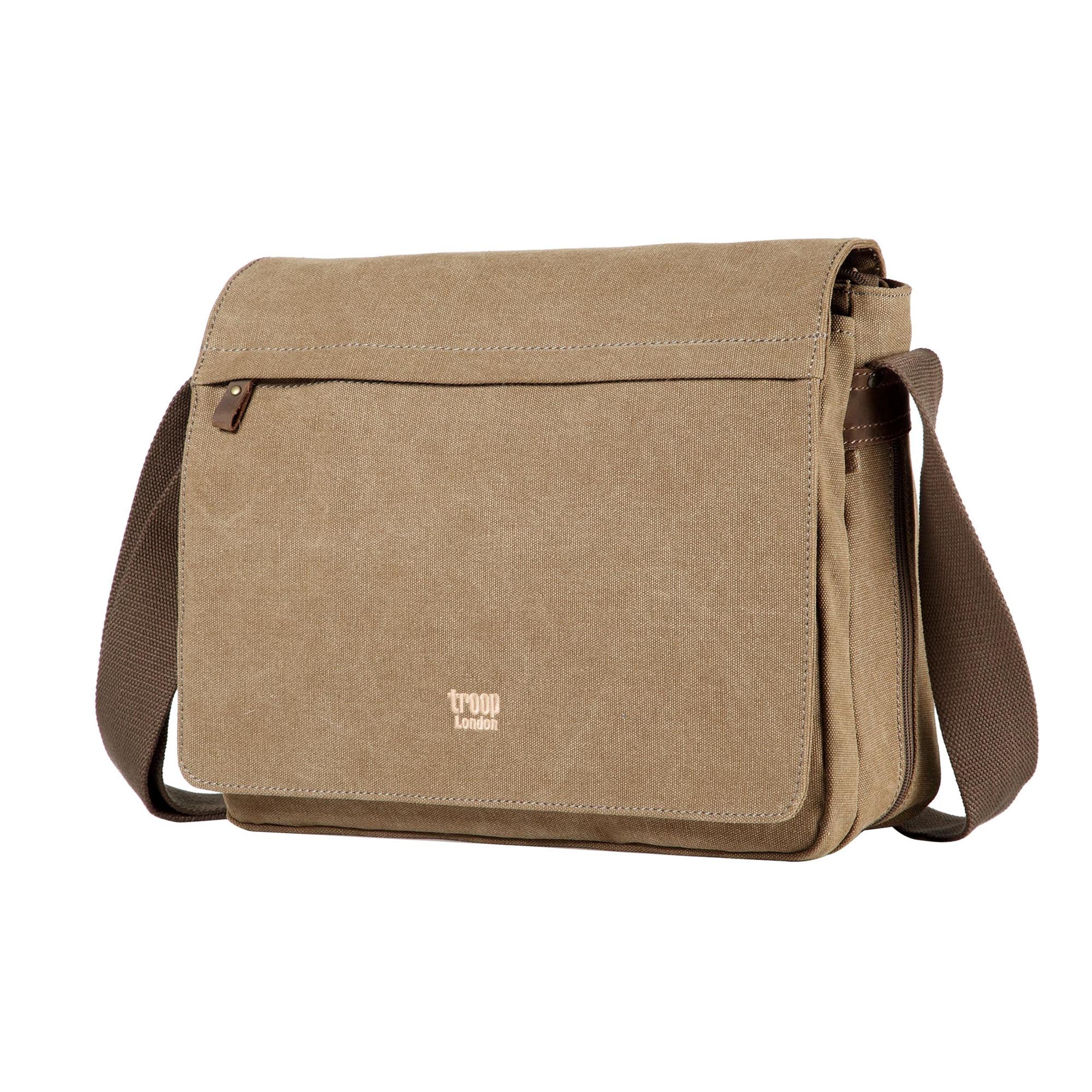 Classic 240 Flap Front Messenger Bag - Brown