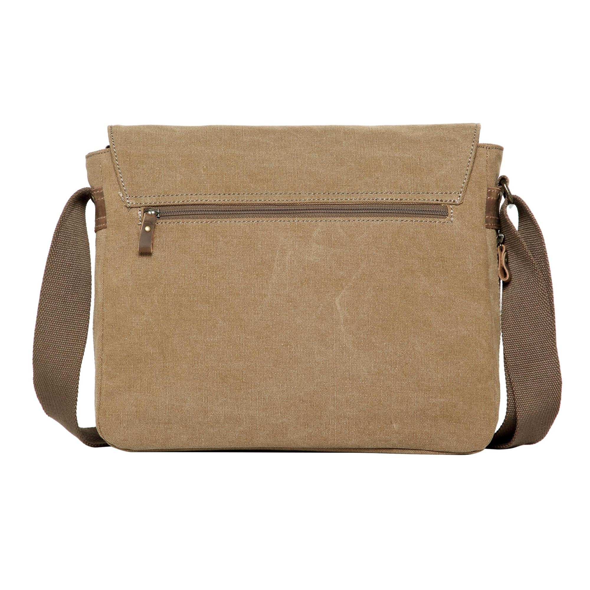 Classic 240 Flap Front Messenger Bag - Brown