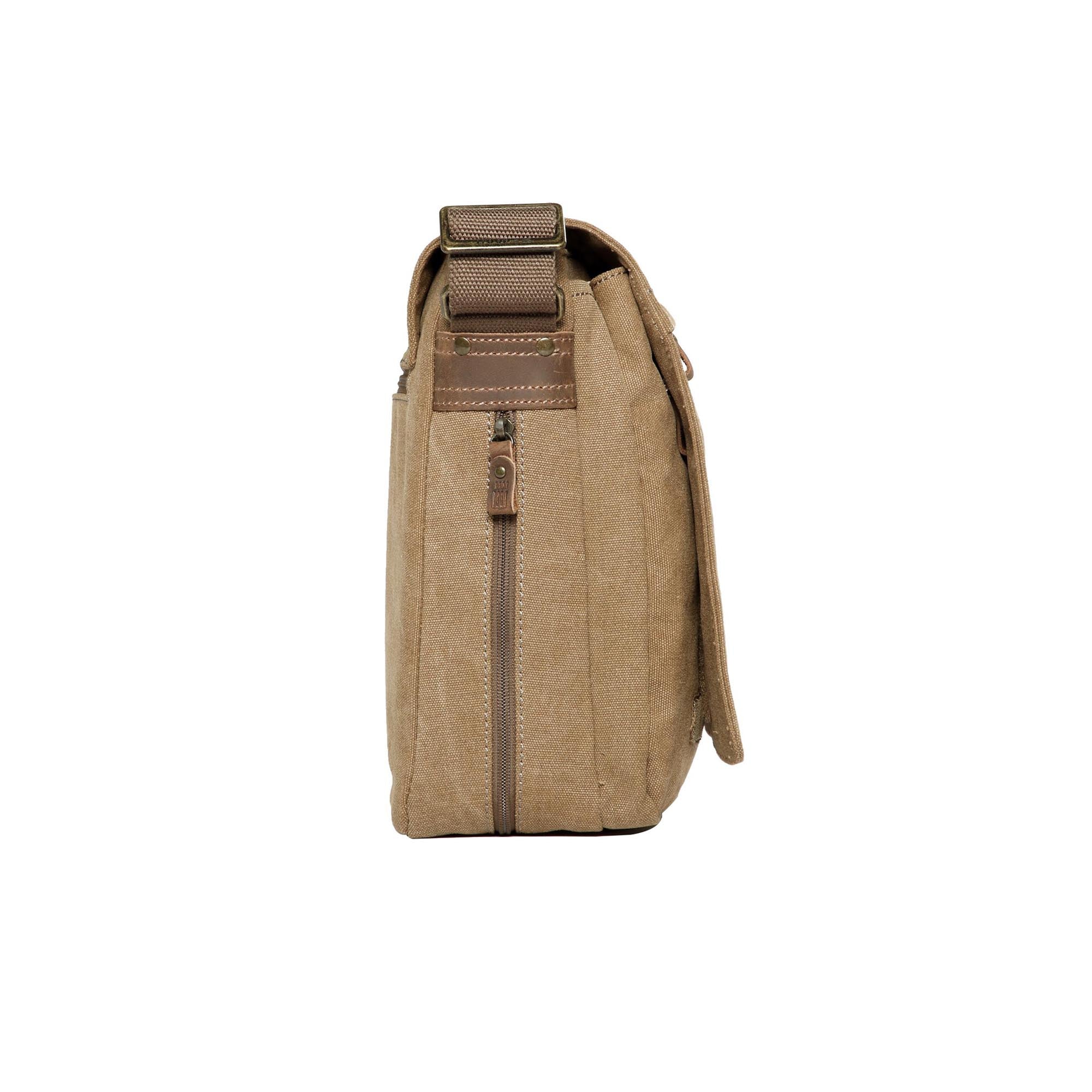 Classic 240 Flap Front Messenger Bag - Brown