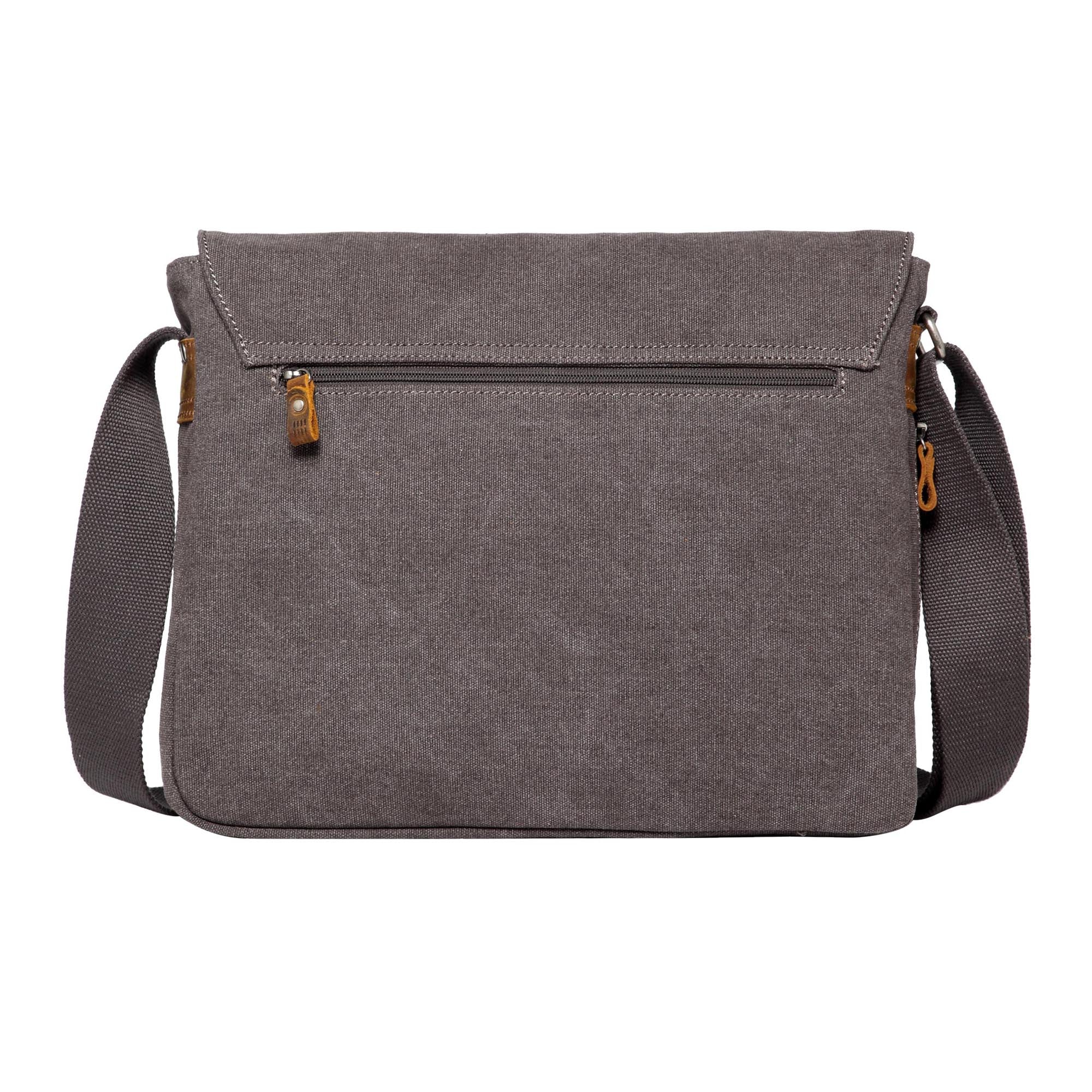 Classic 240 Flap Front Messenger Bag - Charcoal