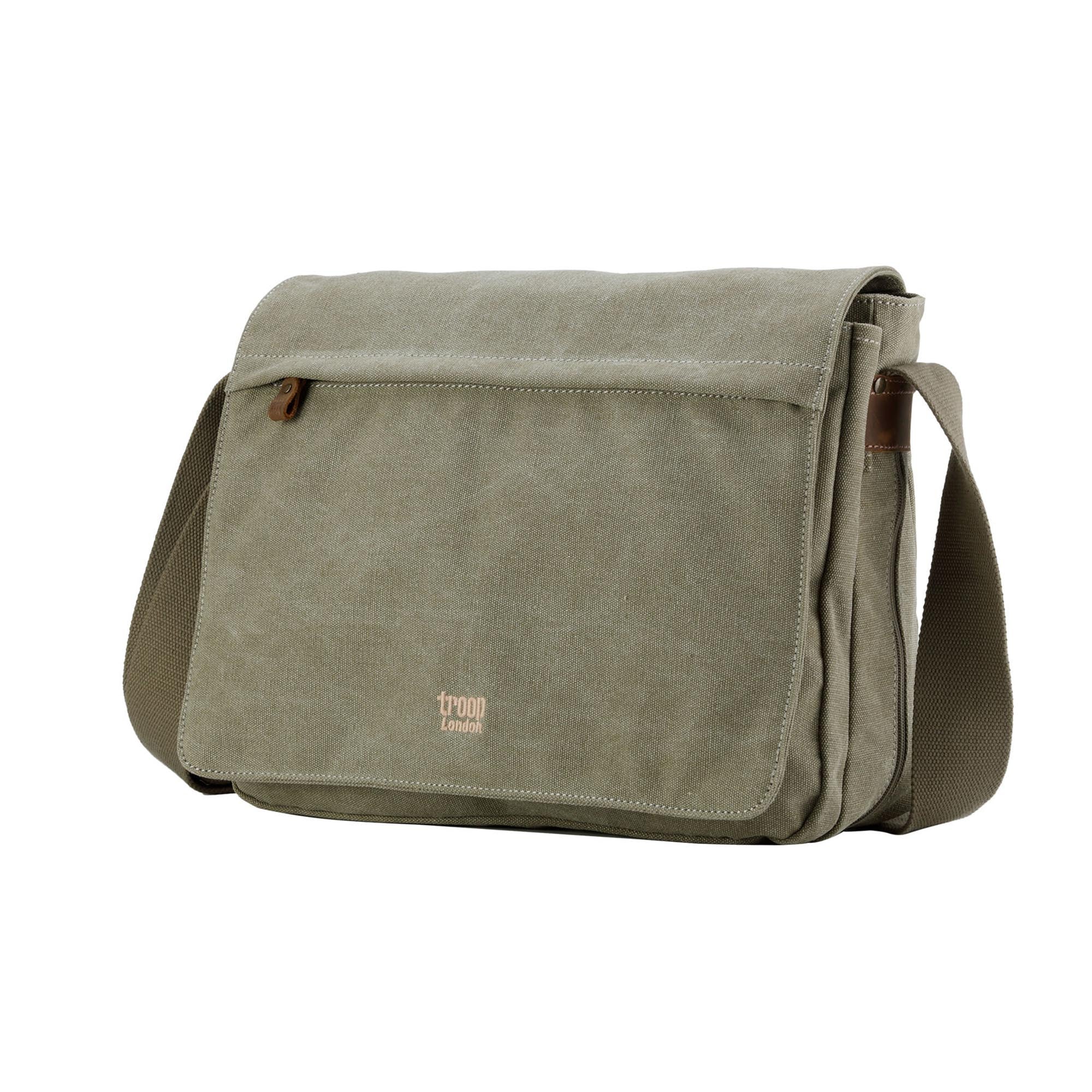Classic 240 Flap Front Messenger Bag - Khaki