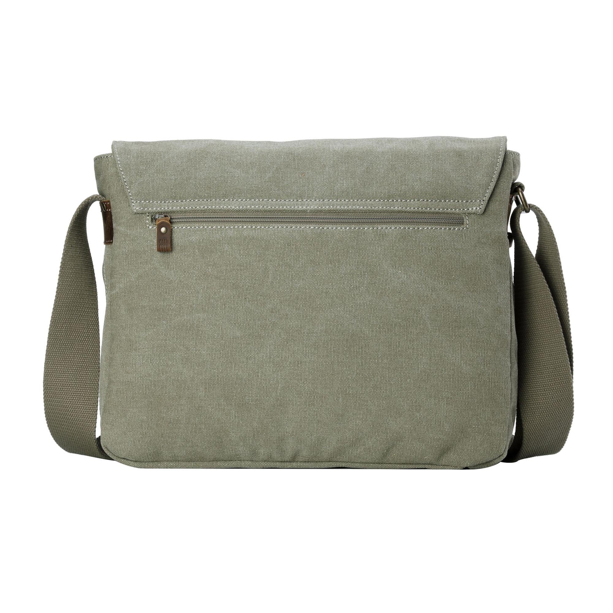 Classic 240 Flap Front Messenger Bag - Khaki