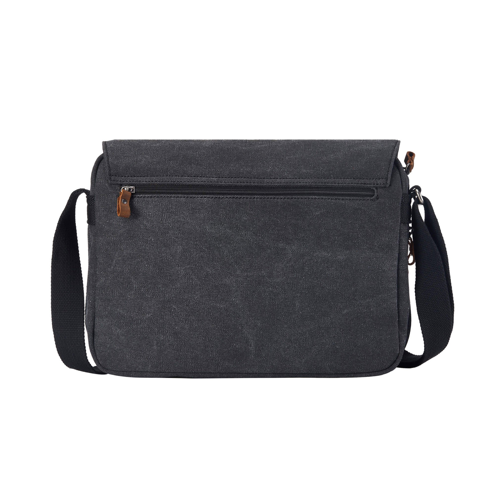 Classic 241 Small Flap Front Messenger Bag - Black Wash