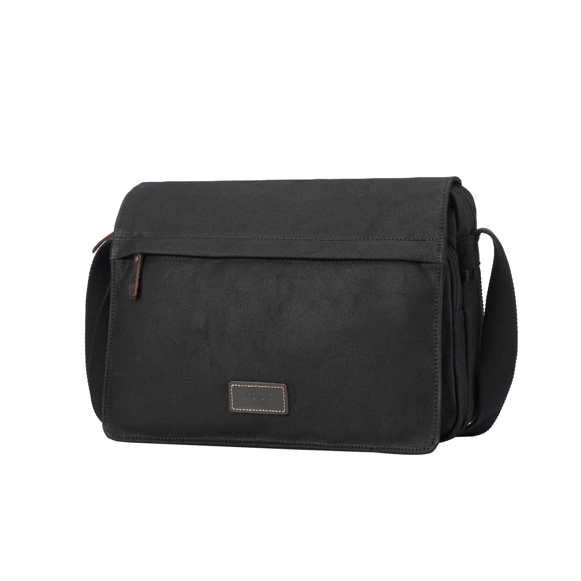 Classic 241 Small Flap Front Messenger Bag - Black Wax