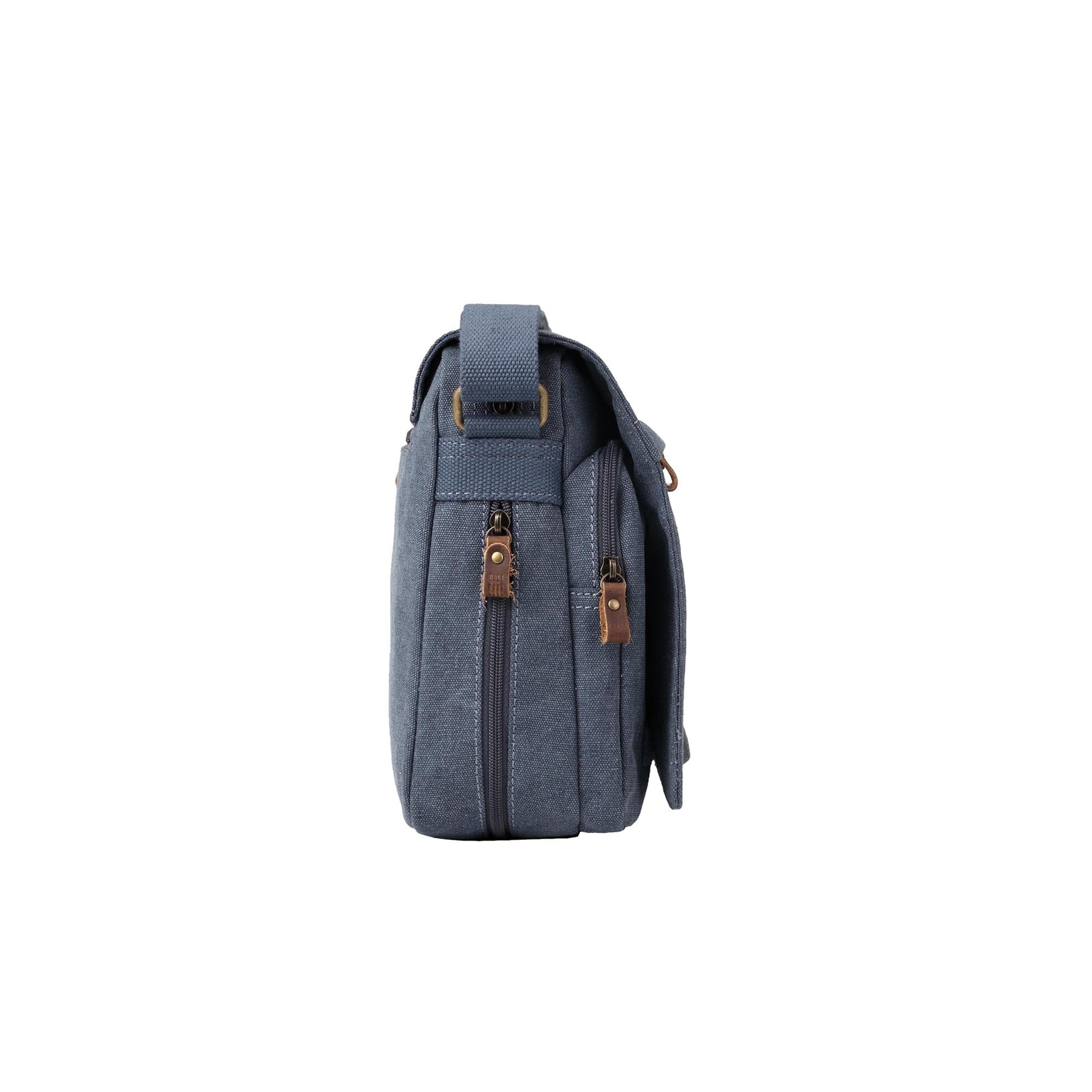 Classic 241 Small Flap Front Messenger Bag - Blue