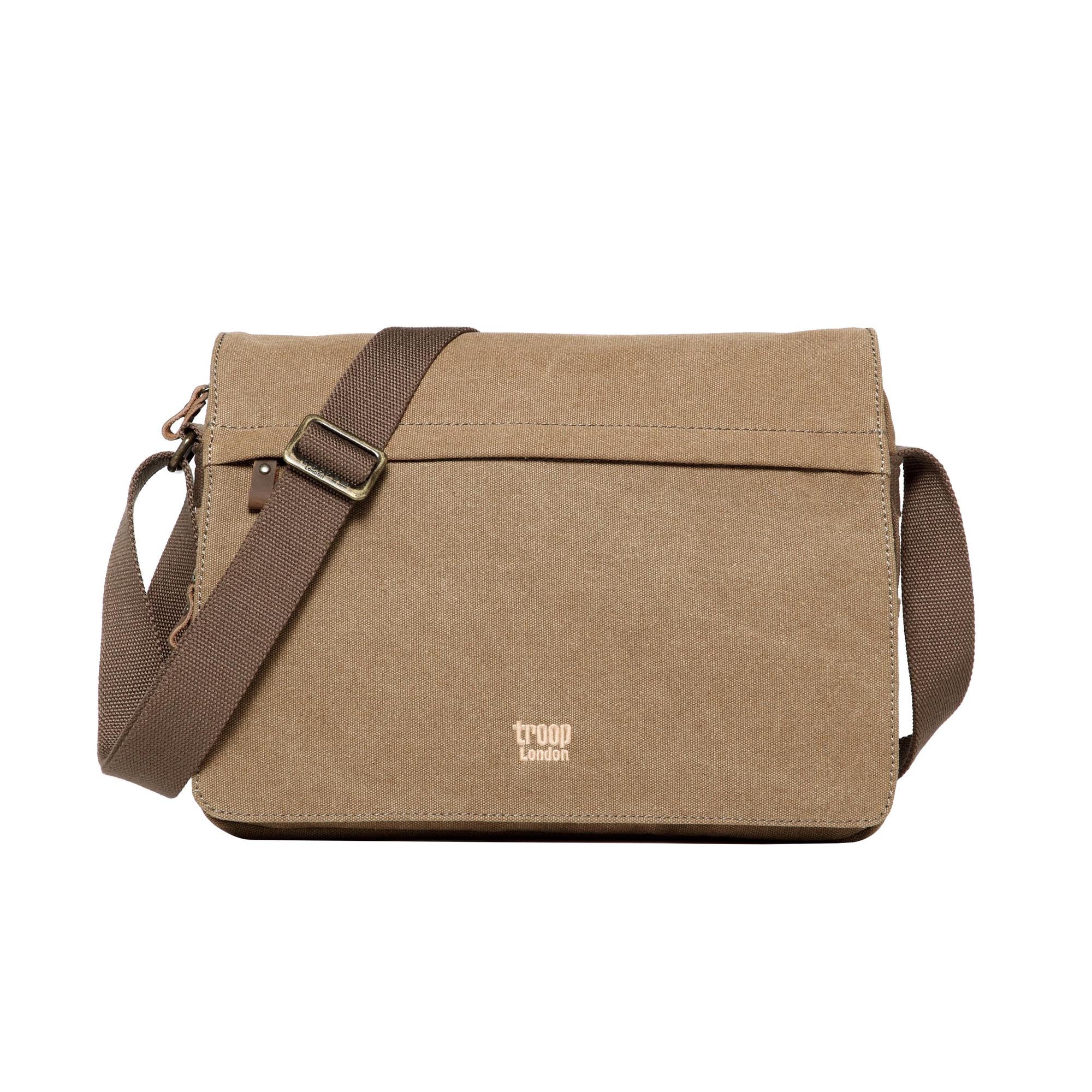 Classic 241 Small Flap Front Messenger Bag - Brown