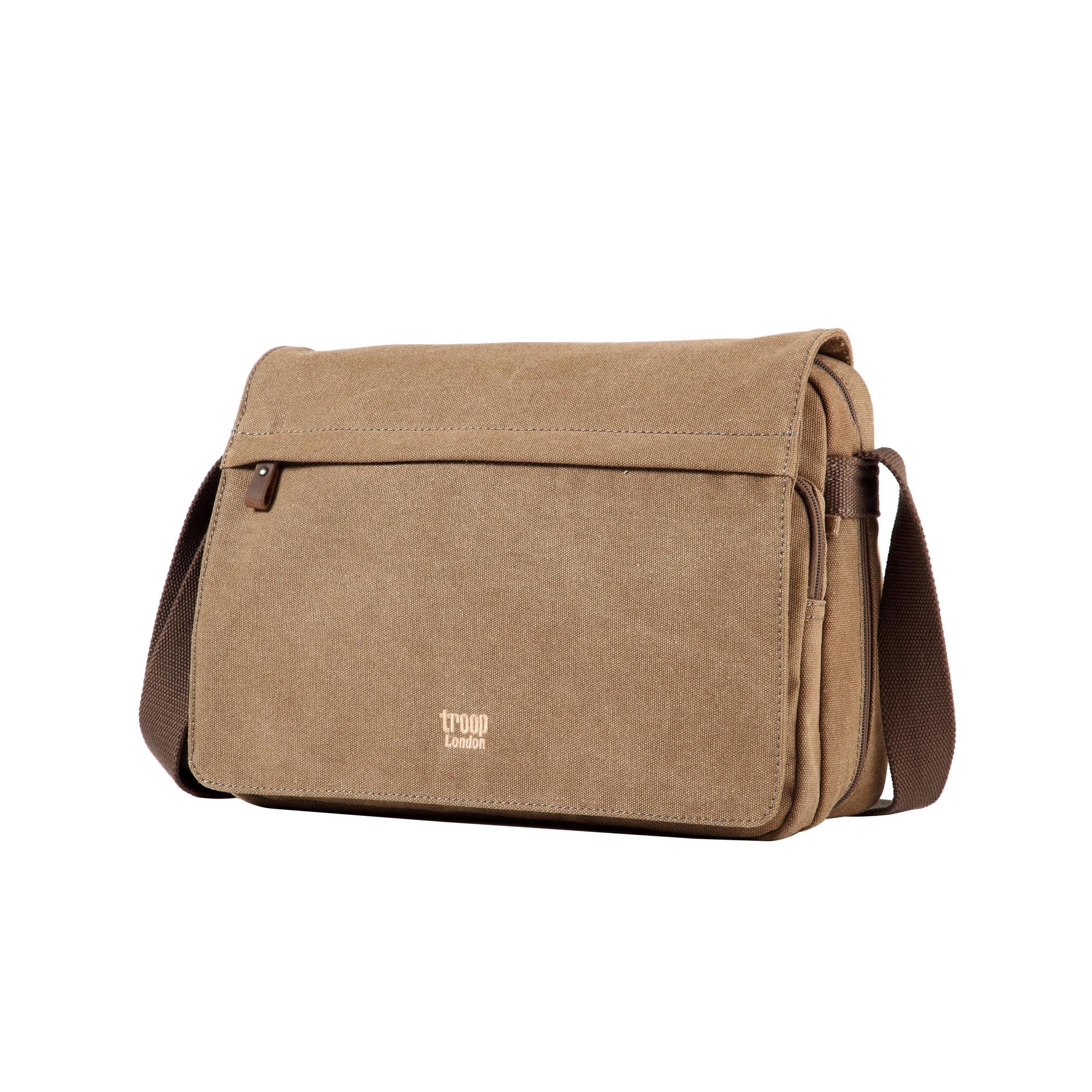 Classic 241 Small Flap Front Messenger Bag - Brown