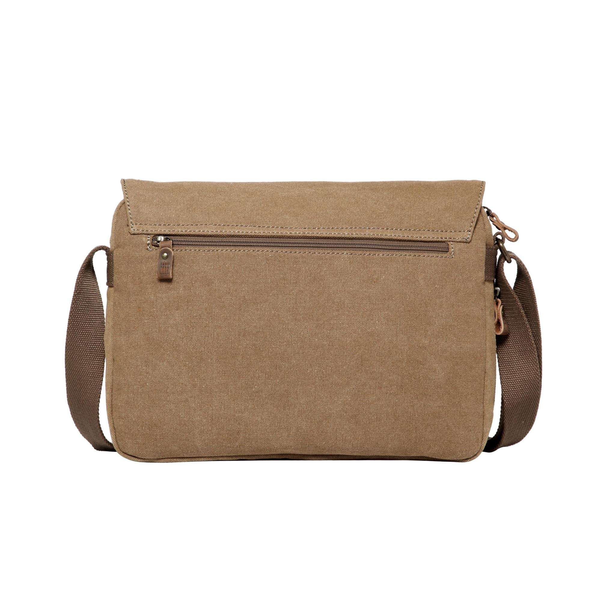 Classic 241 Small Flap Front Messenger Bag - Brown