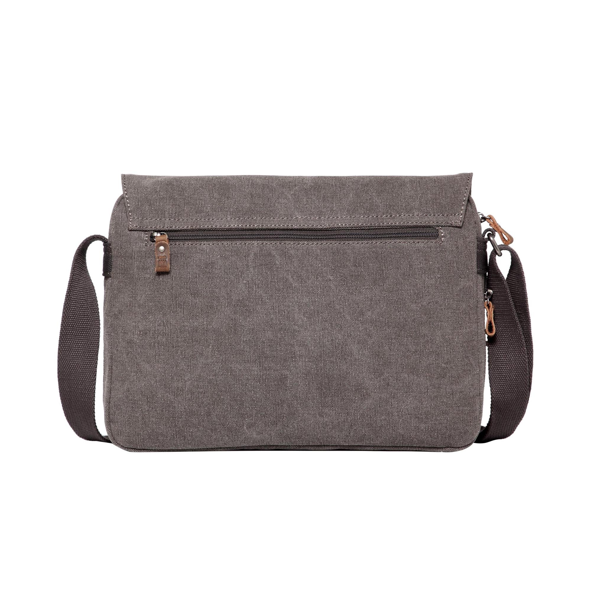 Classic 241 Small Flap Front Messenger Bag - Charcoal