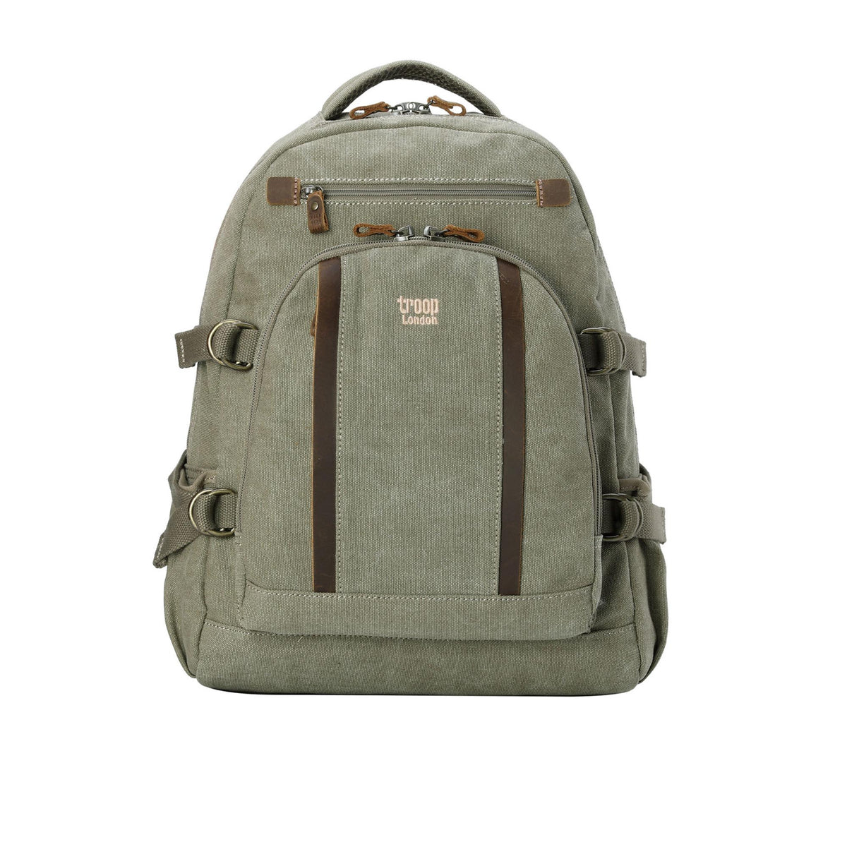 Classic Large - Khaki Canvas Backpack – Premium Travel & Work Bag